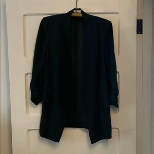 Babaton Dark Green Women's Power Blazer